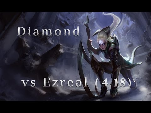 NA Diamond Player Diana MID vs Ezreal Season 4 (4.18) League of Legends LoL Pro SoloQ