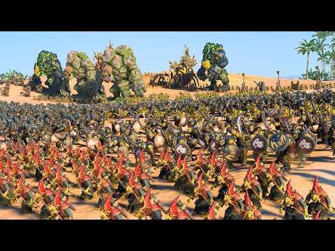 Total War: Warhammer - GREENSKINS Vs DARK ELVES