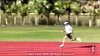 Running Technique example - fast pose running