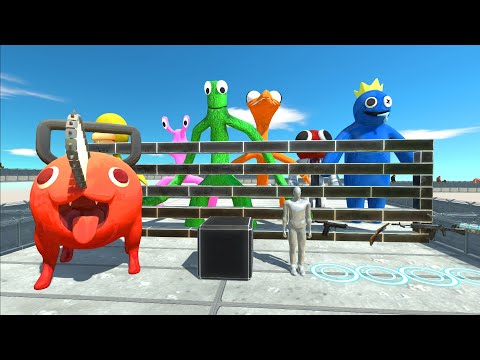 Fps And Pochita Rescue Rainbow Friends - Animal Revolt Battle Simulator