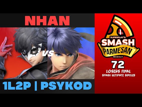 Nhan vs 1L2P  PsyKoD - Smash Ultimate Singles Losers Final Smash Parmesan 72 - Joker vs Ike