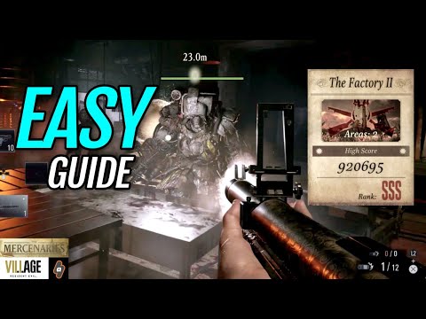 EASY Step by Step Walkthrough to Achieve SSS Rank in Factory 2 | Mercenaries Resident Evil Village