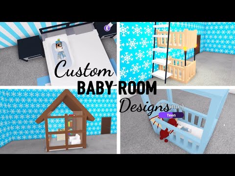 8 Custom BABY ROOM Design Ideas & Building Hacks (Roblox Adopt me) | Its SugarCoffee Video