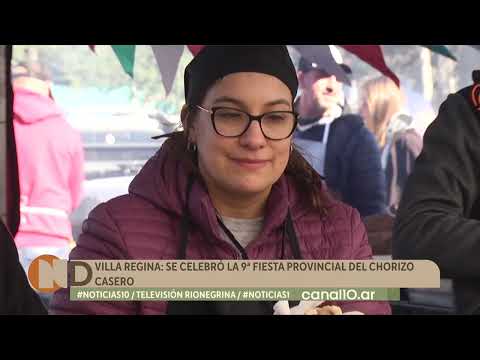 Villa Regina: se celebró la 9ª Fiesta Provincial del Chorizo Casero