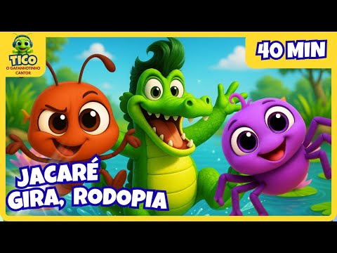 🐊 O Jacaré Vai Girar! – Tico, Pintinho e a Turma na Festa da Lagoa 🎶✨