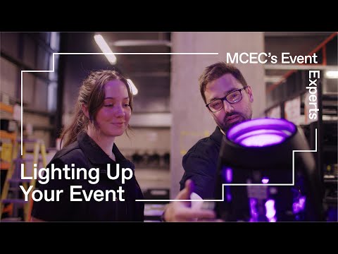 Lighting Up Your Event | Matthew Dix | MCEC's Event Experts