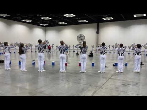 All Access: Bluecoats Brass Play Chord Sequence In Warm-Up On Day 1 of 2021 DCI Celebration