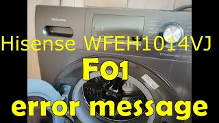 Washing Machine Hisense WFEH1014VJ error message F01