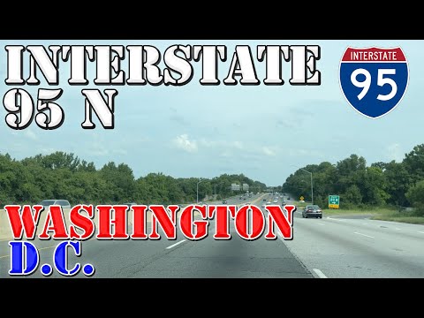 I-95 North - Washington DC to Baltimore Maryland - 4K Highway Drive - 2022