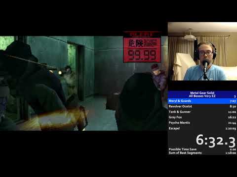 MGS Integral Very Easy All Bosses (1:18:43 RTA)