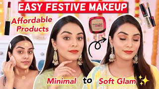 Easy Festive Makeup Look Using Affordable Products *Minimal To Soft Glam Makeup* Ft. L'Oréal Paris✨