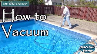 How to Vacuum A Pool With A Sand Filter