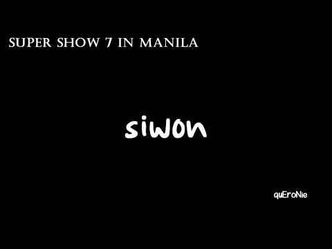 [FANCAM] 20180630 Super Show 7 in Manila - SUJU speaking tagalog (siwon)
