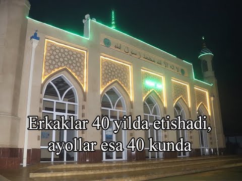 Erkaklar 40 yilda etishadi, ayollar esa 40 kunda