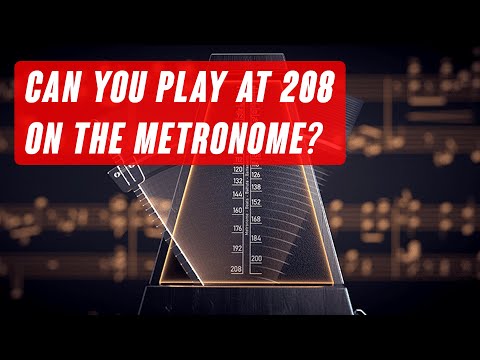 Can You Play at 208 BPM on the Metronome? The Ultimate Challenge