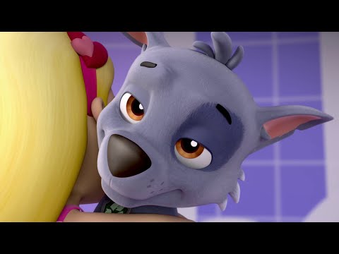 Katie Hugging Rocky Because He Would Do The Pup-Tacular - Paw Patrol