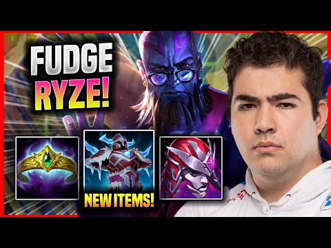 FUDGE TRIES RYZE WITH NEW ITEMS! - C9 Fudge Plays Ryze MID vs Katarina! | Preseason 2022