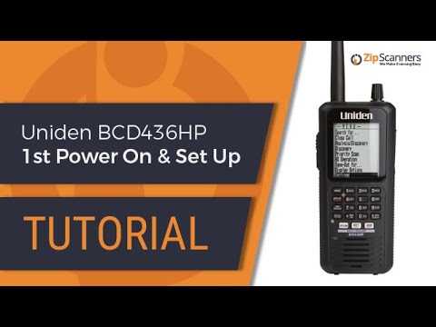 Uniden BCD436HP Police Scanner | 1st Power On & Set Up