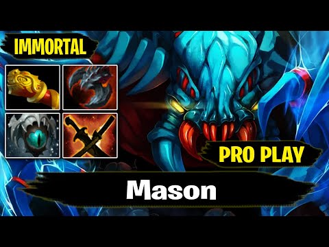 Weaver 7.28 Pro Gameplay by Mason | IMMORTAL Rank Dota 2 7.28 Gameplay