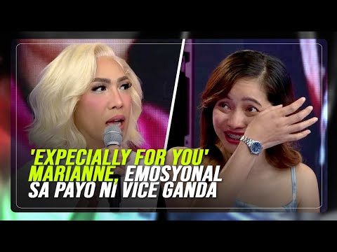 'EXpecially For You' Marianne, emosyonal sa payo ni Vice Ganda ABS-CBN News
