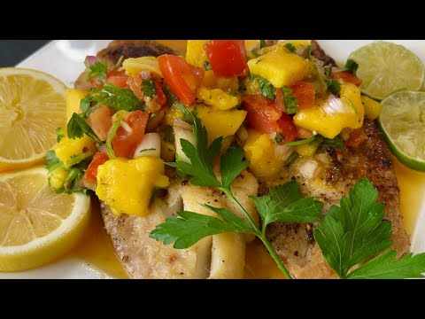 “Easy Sautéed Cod Fish with Fresh Mango Salsa | Quick & Healthy Dinner Recipe”