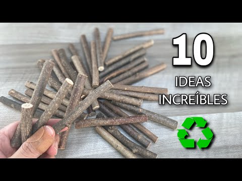 10 IDEAS FÁCILES para HACER con RAMAS SECAS😱IDEIAS com galhos secos😍Easy DIY Branch Craft Ideas