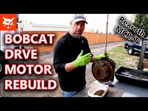 Bobcat Drive Motor Rebuild, T590 T595 T630 T650 New Style Disassembly Rexroth MCR-T