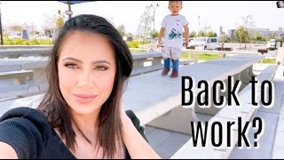 A few days in my life! Back to work?! | Single mom of three| Mom going back to work| 2022| Chanelle