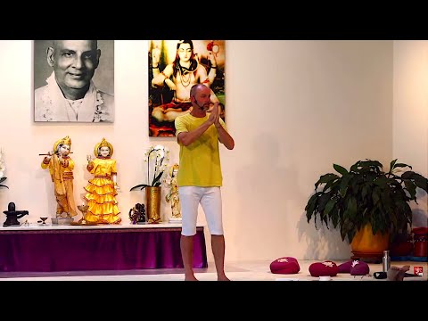 Yogastunde Mittelstufe: Yoga Vidya Grundreihe Ankommenstunde mit Brahmadev 16:30 Uhr 26.06.2020