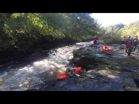 Alec on The Serpents Tail at low water levels Sept 2020