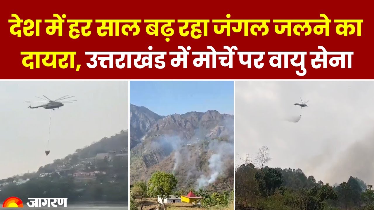 Nainital Forest Fire: देश में हर साल बढ़ रहा जंगल जलने का दायरा, Uttarakhand में मोर्चे पर वायु सेना