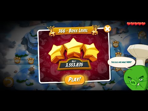 Angry Birds 2 | Boss Level | Rescuer | Level 366 | Hitting Fun | Angry Bird 2 Show
