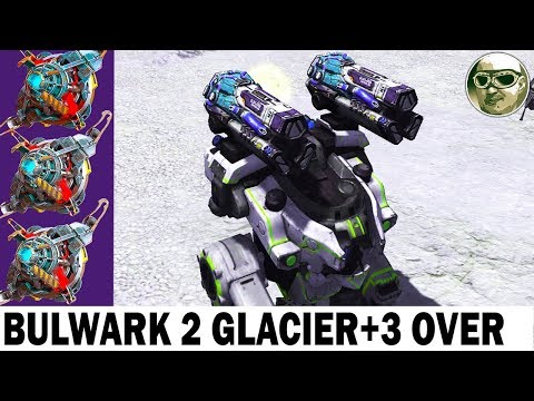 BULWARK 2 GLACIER MK2 + 3 OVERDRIVE 6LVL WAR ROBOTS PILOT ADRIAN CHONG + 110% DAMAGE