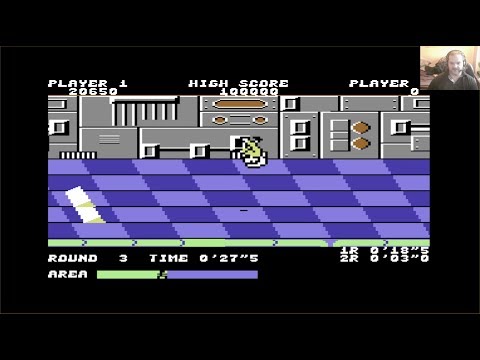 Lukozer Retro Game Review 377 - Metro-Cross - Commodore 64