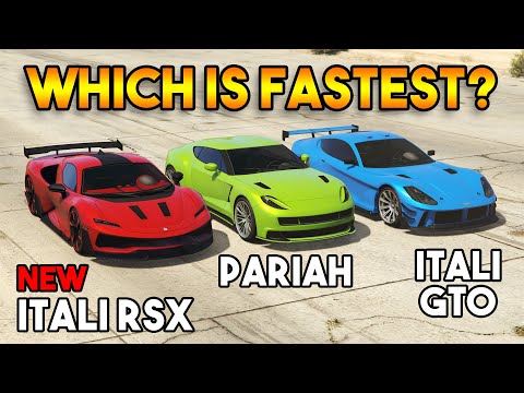 GTA 5 ONLINE : ITALI RSX VS PARIAH VS ITALI GTO (WHICH IS FASTEST SPORT CAR?)