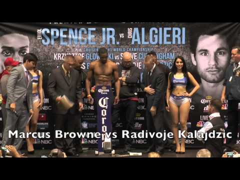 Browne vs Kalajdzic Weigh in