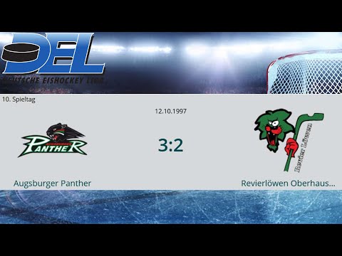 🏒 DEL 10. Spieltag der Saison 97/98: Augsburger Panther vs. Revierlöwen Oberhausen  3:2