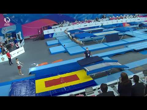 Lina SJOEBERG (SWE) - 2021 European silver medallist, Double Mini-Trampoline