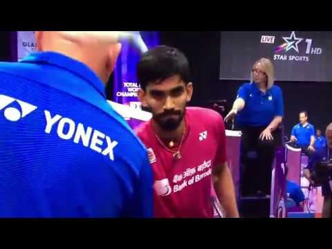 world Badminton Championship Kidambi Srikanth Vs Sergey Sirant