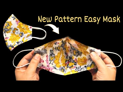 😷Very Easy New Style Pattern Mask😷 - Face Mask Sewing Tutorial - Anyone Can Make This Mask Easily😷