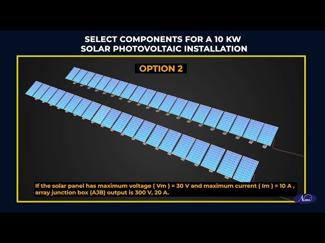 prepare bill of material for a 10 kw solar photovoltaic installation