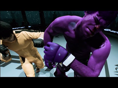 UFC 5 - Bruce Lee vs. Purple Hulk - Dragon Fights 🔥🐲