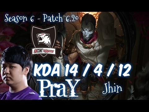 ROX PraY JHIN vs CAITLYN ADC - Patch 6.20 NA Ranked | League of Legends