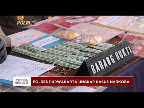 PRESISI UPDATE : POLRES PURWAKARTA UNGKAP KASUS NARKOBA 01/01/2025 17.00