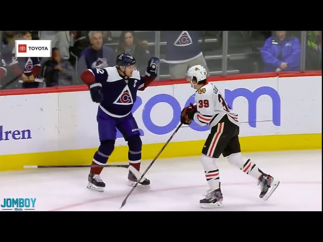 Dennis Gilbert and Gabriel Landeskog drop the gloves, a breakdown