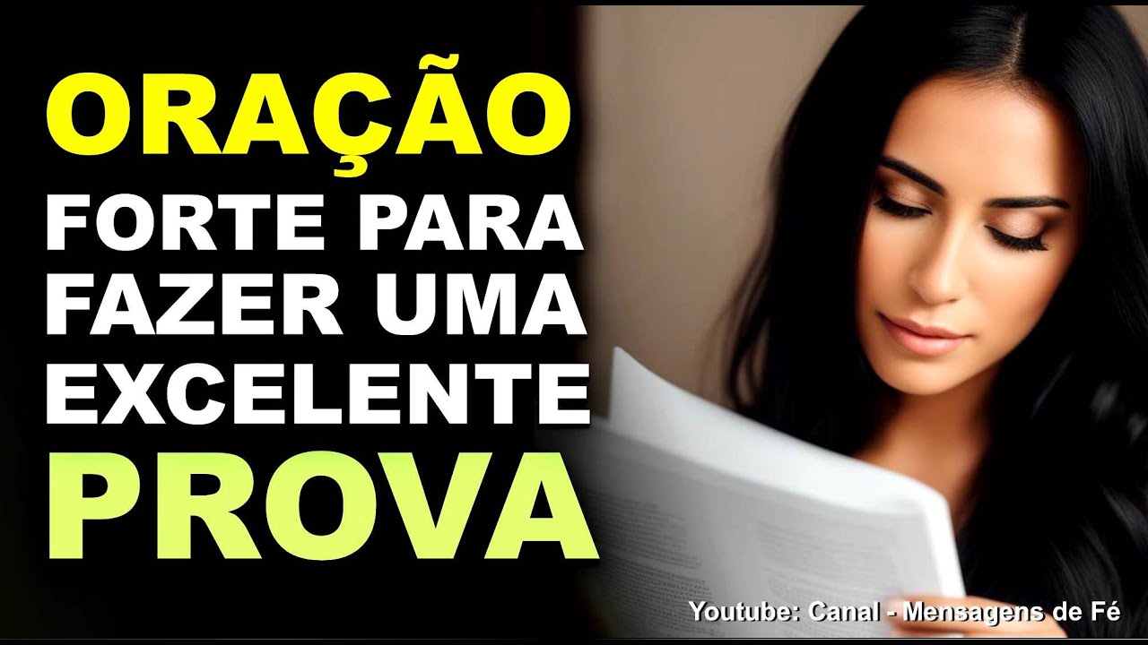 Oração forte e especial para fazer uma boa prova - Para tirar boas notas
