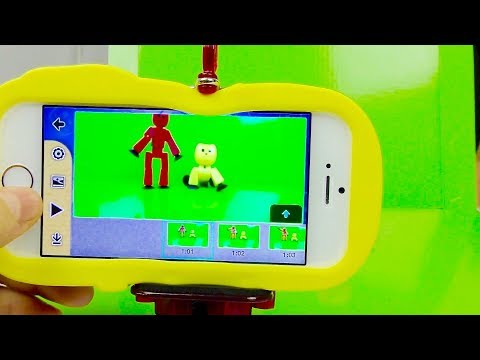 Мини Студия для съемки Мультфильмов STIKBOT Как снять мультик STIKBOT Stop motion, как сделать мульт