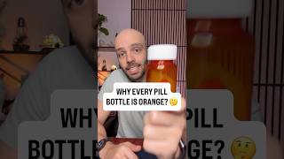 Why is every pill bottle orange🤔😏 #pharmacist
