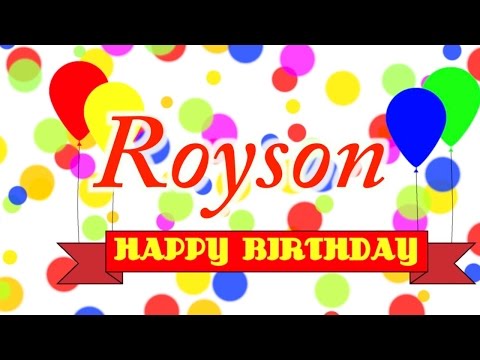 Happy Birthday Royson Song