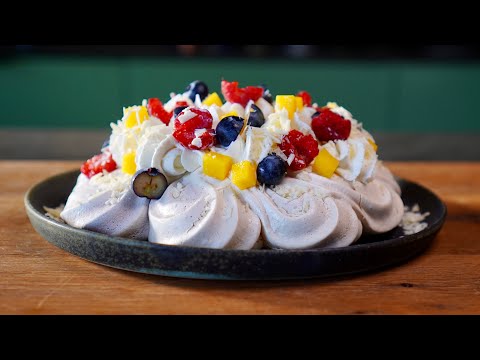Pavlova Vanille‑Chocolat aux Fruits Frais